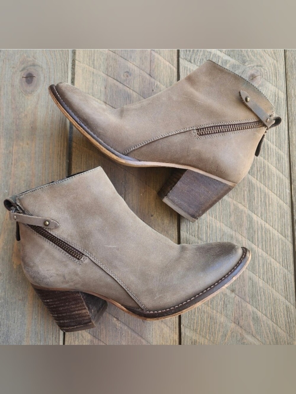 Blondo Waterproof Nivado Tan Ankle Boots Leather Upper